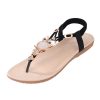 Women Flat Heel Beaded Beach Shoes Large-size Sandals (1)