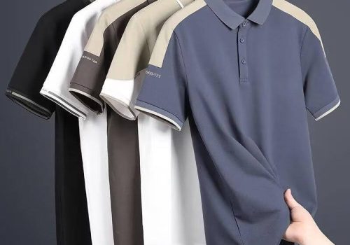 Summer New Solid Color Loose Short-sleeved Polo Shirt Men's 1